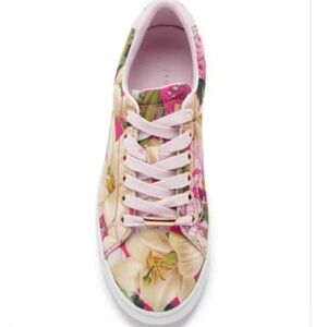 Ted Baker Ophily Pink Floral Print Sneakers